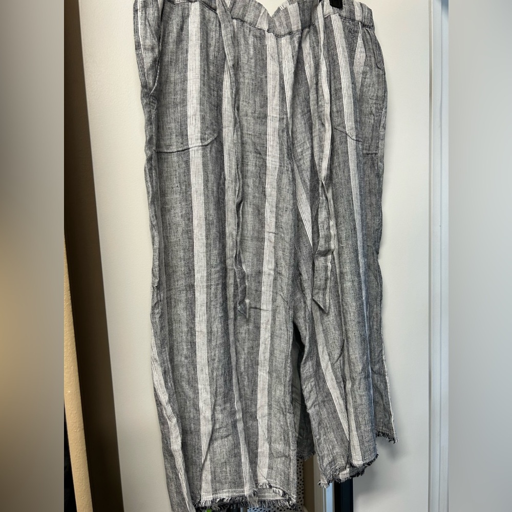 Wide Leg Linen Pant